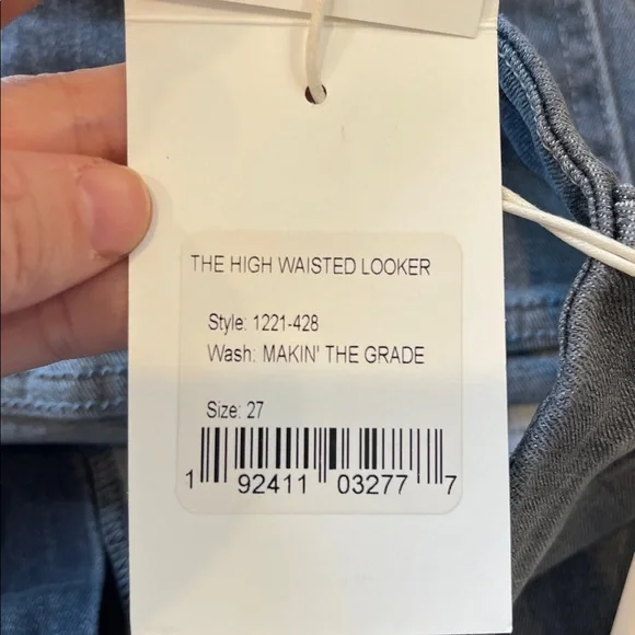 Mother The High Waisted Looker Skinny Jeans – Makin’ The Grade Wash, Size 27 NWT - Picture 5 of 7